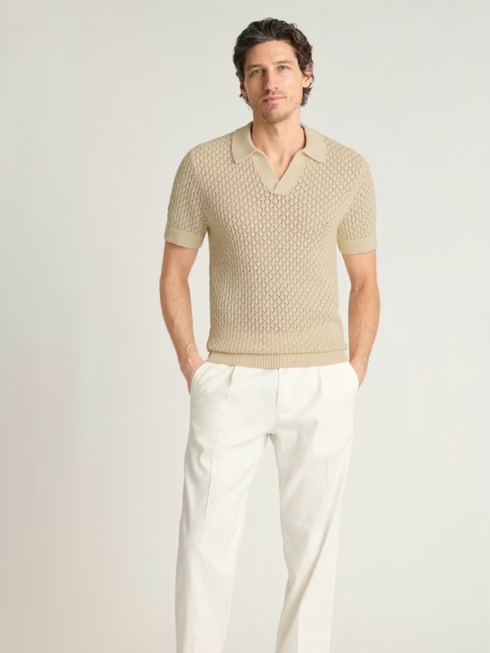 Bonobos 100% Merino Wool Short-Sleeve Polo Sweater